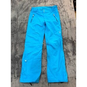 Spyder Ski Pants Womens Blue Primaloft Insulated Snow Trousers Size 8